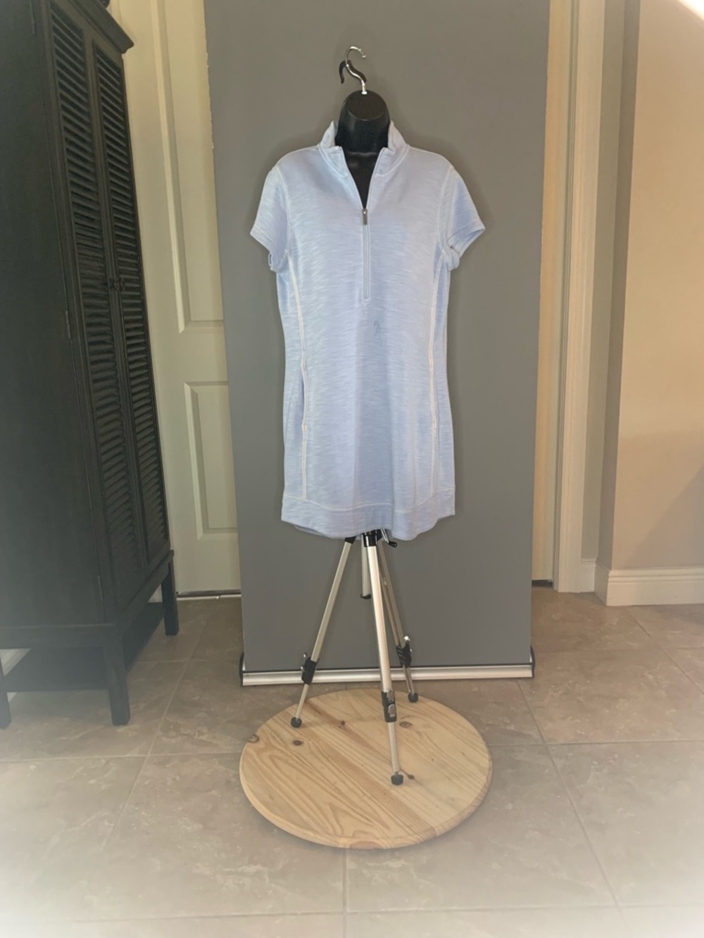 Tommy Bahama Light Blue Quarter Zip Dress